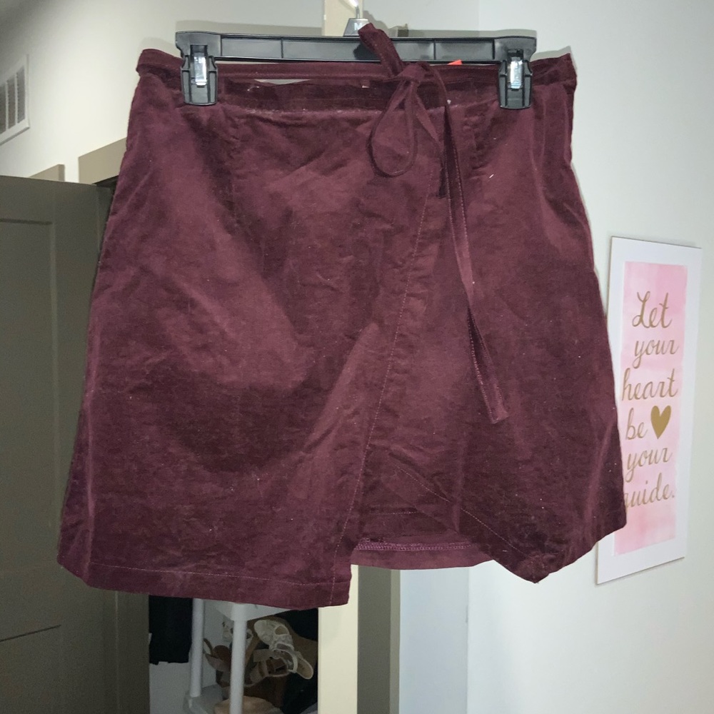 Felt mini skirt